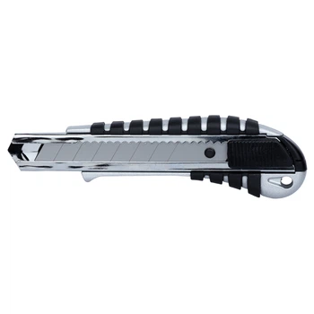 Нож строительный Sigma 18 мм металл/резина автоматический замок