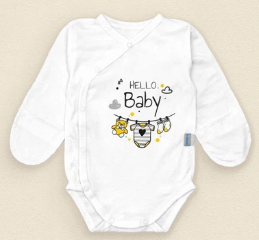 Боди распашонка для новорожденных 62 см Hello Baby Dexters Молочный