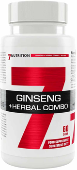 Ekstrakt żeń-szenia 7Nutrition Ginseng + Herbal Combo 60 kapsułek (5903111089689)