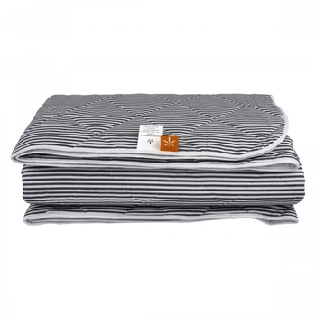 Ковдра Devohome Stripe демісезонна конопляна 140x205 синя полоска