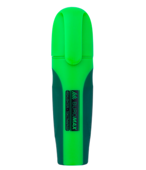 Маркер текстовий Buromax Neon з гумовими вставками 2-4 мм Зелений (ВМ.8904-04)