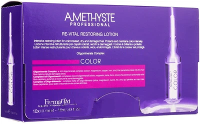 Лосьйон для захисту яскравості кольору FarmaVita Amethyste Color Re-Vital Restoring Lotion 10х10 мл