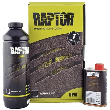 Захисне покриття підвищеної міцності (фарба) U-POL RAPTOR™, 1 л Комплект Безбарвний (RLT/S1)