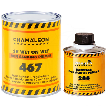 Грунт-наполнитель мокрий по мокрому | Chamaeleon 467 Wet on Wet | Комплект 1,2 л — Серый