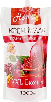 Крем-мило "Гранат и вишня" - Aqua Cosmetics Нектар (дой-пак) 1000ml (1000ml) (954399-1214273-2)