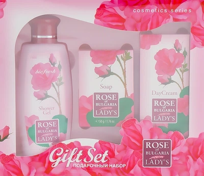 Набір "Квітковий аромат" - BioFresh Rose of Bulgaria Gift Set (sh/gel/100ml + soap/50g + f/cr/30ml) Набір "Квітковий аромат" (936406-0-2)