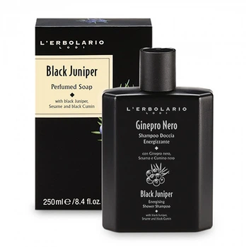 Шампунь-гель для душа "Черный можжевельник" L'Erbolario Black Juniper Perfumed Soap 250ml (726418-653857-2)