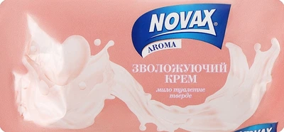 Тверде туалетне мило "Зволожуючий крем" - Novax Aroma 140g (140g) (960590-1221322-2)