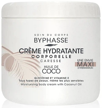 Увлажняющий крем для тела с кокосовым маслом - Byphasse Body Moisturizer Cream With Coconut Oil 500ml (500ml) (965202-1226637-2)