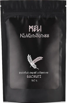 Скраб для тела мягкий рисовый "Басмати" с ванилью - Meli NoMoreStress 180g (180g) (937249-1192498-2)