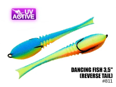 Поролоновая рыбка ProfMontazh Dancing Fish 3,5" (Reverse Tail) #811 (5шт)