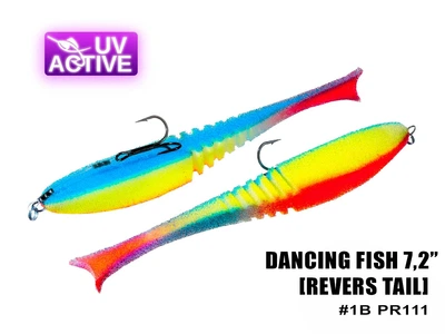 Поролоновая рыбка ProfMontazh Dancing Fish 7,2" (Reverse Tail) #111 (1шт)