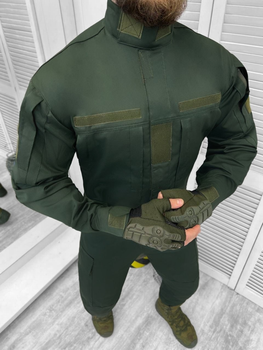 Тактичний військовий костюм Unit ( Кітель + Штани ), Камуфляж: Олива, Розмір: L