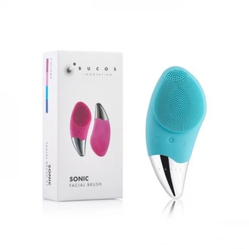Щітка силіконова для чищення обличчя Bucos Sonic Fasial Brush S1 колір м'ятний (2100994258178)
