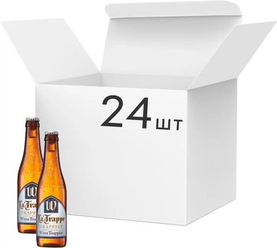 Упаковка пива La Trappe Witte Trappist светлое нефильтрованное 5.5% 0.33 х 24 шт (8711406985489)