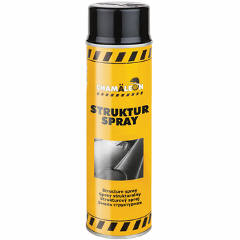 Краска для пластика структурная | Chamaeleon Struktur Spray | Аэрозоль 500 мл — Черный