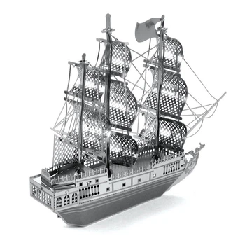 Металлический 3D-пазл Piececu Парусник Черная жемчужина