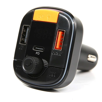 FM-трансмітер Remzona Vibe PD RGB MP3 Charger 15W Black FMAAC-01BK