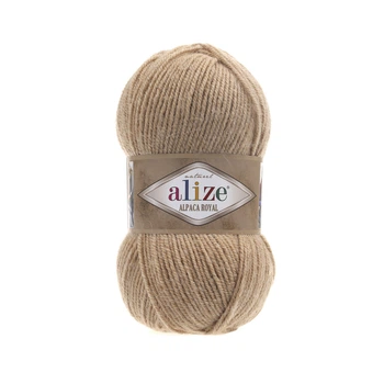 Турецкая пряжа для вязания Alize ALPACA ROYAL (альпака рояль) зимняя пряжа 262 светло-бежевый