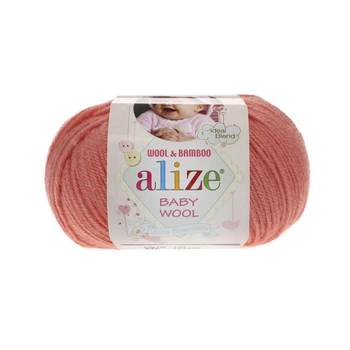 Пряжа для ручного вязания Alize Baby wool (Alize Беби вул) 619 коралловый