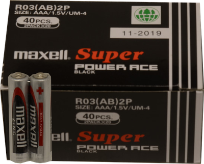 Батарейка MAXELL R03 SHRINK 40 шт