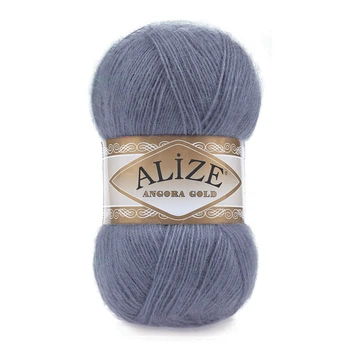 Турецкая пряжа для вязания Alize Angora Gold (ангора голд) 203 джинс