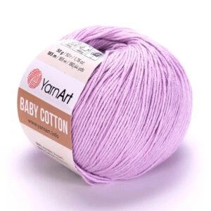 Турецкая пряжа для вязания YARNART BABY COTTON (беби котон) 416 лиловый