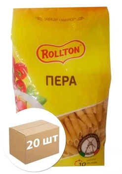 Макароны "Перья" ТМ "Rollton" 400г упаковка 20шт (93683)
