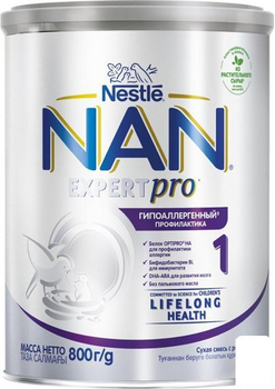 Nestle NAN Гипоаллергенный 1 OPTIPRO®HA Сухая молочная смесь для детей с рождения, 800 г (90618)