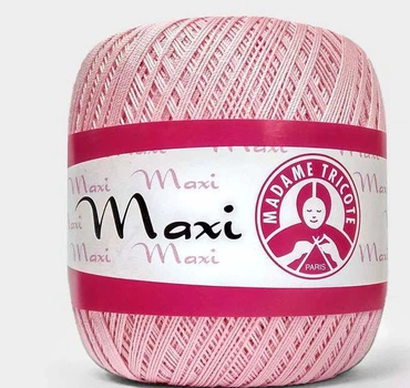 Турецкая пряжа для вязания Madame Tricote Maxi (МАКСИ) летний мерсеризованный хлопок 6313 (313) розовый