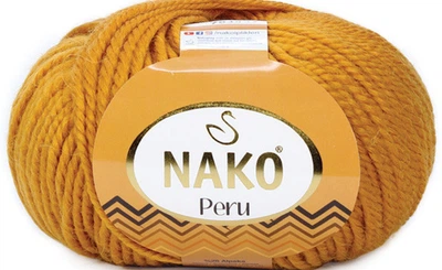 Турецкая пряжа для вязания Nako Peru(перу) шерсть с альпакой - 5419 светло-грязно-оранжевый