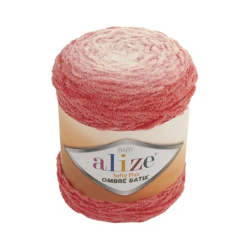 Турецкая пряжа для вязания SOFTY PLUS OMBRE BATİK(софти плюс амбре батик ) махра - 7284 персик
