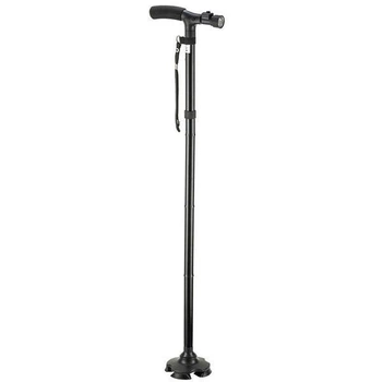Телескопическая трость для ходьбы с подсветкой СТ Ultimate Magic Cane Черная