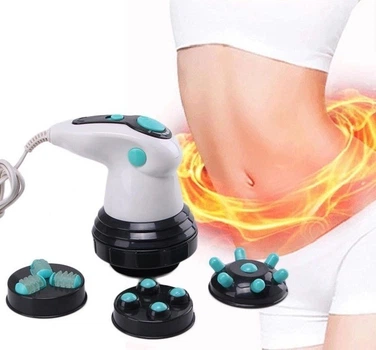 Антицеллюлитный вибрационный массажер для тела Maxtop Body Innovation с инфракрасным подогревом и набором насадок