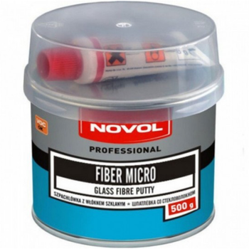 Шпаклёвка с мелким стекловолокном | Novol Fiber Micro | Банка 500 г