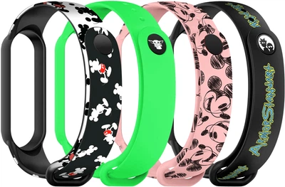 Комплект ремінців ArmorStandart для Xiaomi Mi Band 7/6/5 Cartoon hand-drawn 4 шт (ARM59730)