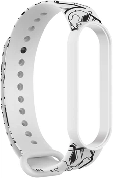 Ремінець ArmorStandart This is the Way для Xiaomi Mi Band 7/6/5 Throoper patern White (ARM59260)