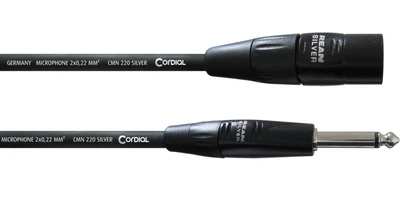 Микрофонный кабель Jack 6.3 — XLR Male 5м Cordial CIM 5 MP