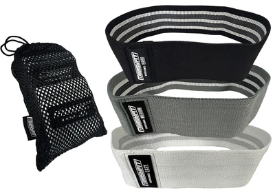 Гумки для фітнесу та спорту тканинні EasyFit комплект із 3 шт (EF-1820)