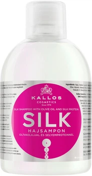 Шампунь з оливковою олією та протеїнами шовку Kallos Silk Shampoo With Olive Oil 1000ml (545976-525366-2)