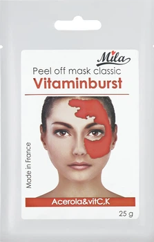 Маска альгинатная классическая порошковая "Витаминная, ацерола" Mila Vitamin Burst Peel Off Mask Ace 25g (720826-891733-2)