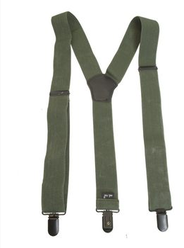 Підтяжки Mil-Tec 120см Олива HOSENTRÄGER M. CLIP OLIV (13184001-120)