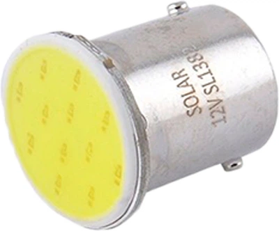 Лампочка 1-но конт. груша белая LED COB 12V 1-диод G18.5 BA15s (Solar) (к-т.-2шт.) SL1382