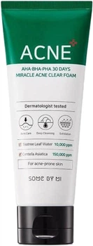 Очисна кислотна пінка для вмивання Some By Mi AHA.BHA.PHA 30 Days Miracle Foam 100 мл (8809647390091)