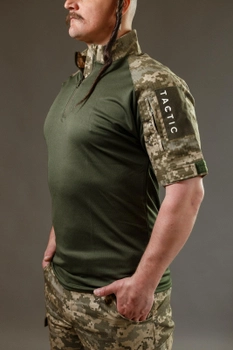 Тактична військова сорочка Убакс (UBACS) з коротким рукавом, піксель ЗСУ 50