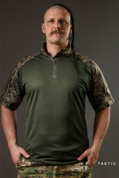 Тактична військова сорочка Убакс (UBACS) з коротким рукавом, мультикам 48