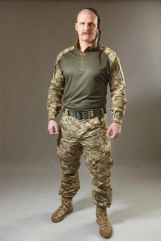 Тактична військова сорочка Убакс (UBACS) з довгим рукавом, піксель ЗСУ 46