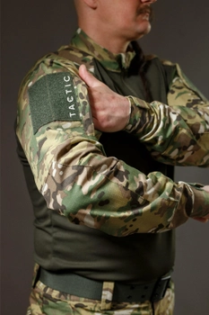 Тактична військова сорочка Убакс (UBACS) з довгим рукавом, мультикам 52