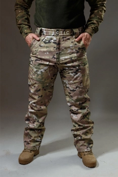 Військові брюки Tactic (тактичні штани) SoftShell Мультикам зимові 46