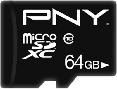 Adapter PNY microSDXC Performance Plus 64 GB Class 10 UHS-I + SD (P-SDU64G10PPL-GE)